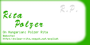 rita polzer business card